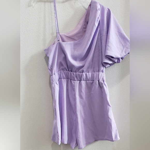 Womens one shoulder romper - Picture 3 of 6